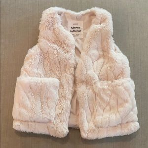 Zara furry vest.